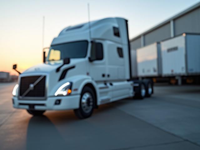 Electric Freightliner eCascadia semi-truck